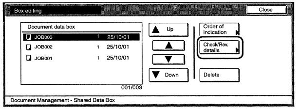 Správa dokumentů 280 2. Stiskněte tlačítko "Tisk dokumentu" nebo "Úprava boxu" pod funkcí "Kombinovaný datový box". 3.