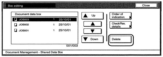 286 2. Stiskněte tlačítko "Úprava boxu" pod funkcí "Kombinovaný datový box". 3. Vyberte požadovaný box a stiskněte tlačítko "Enter".