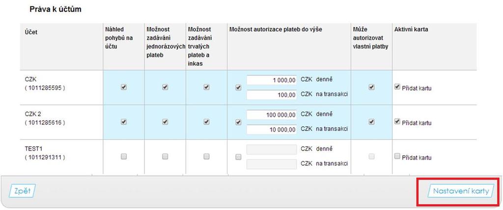 Stránka 11 z 30 Poté, co vyplníte všechny osobní a kontaktní údaje Disponenta a kliknete na Pokračovat, tak