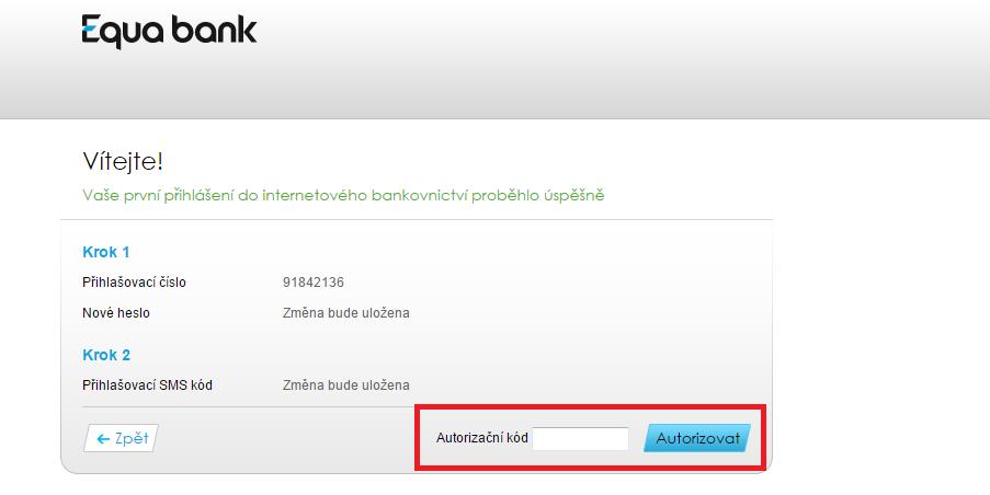 Poté, co kliknete na tlačítko Autorizovat, tak Vám