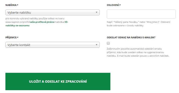 ZASÍLÁNÍ PERSONIFIKOVANÝCH NABÍDEK - IWP pokud chcete duplikovat nabídku, musíte vybrat tu konkrétní změníte pouze oslovení, protože