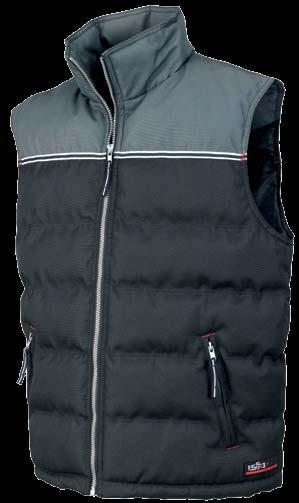 04065 OCEAN (colour 040 blue, 210 black-grey, 060 black) Padded lightweight bodywarmer, by