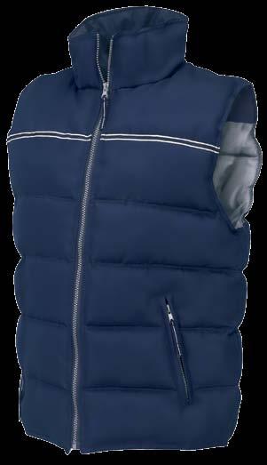 Oxford fabric gives the bodywarmer excellent abrasion resistance and waterproofing,