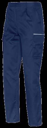 stretch trousers lined with inner soft flannel. Elastic waistband, side pocket and rule holder pocket, knee pad stretch insert fabric.