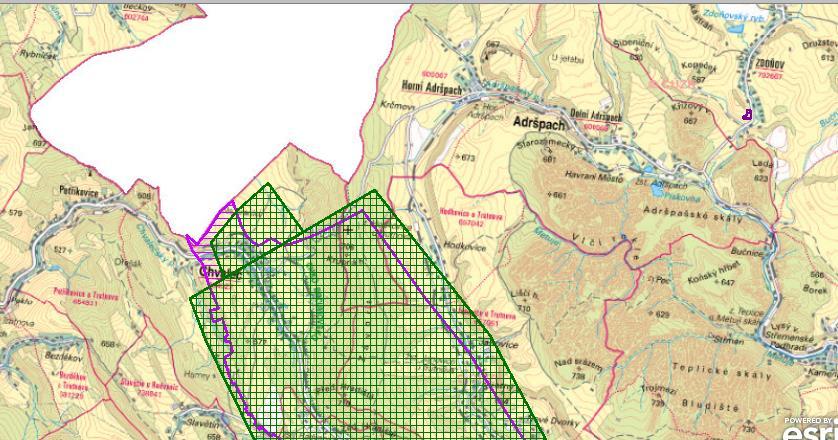 STŘETY ZÁJMU TĚŽBA SUROVIN 9. STŘETY ZÁJMU Celé zájmové území HGR 4110 je v CHKO Broumovsko, ekonomicky se jedná o velmi slabý region s velice omezeným výskyten surovin, především nevyhrazenýh.