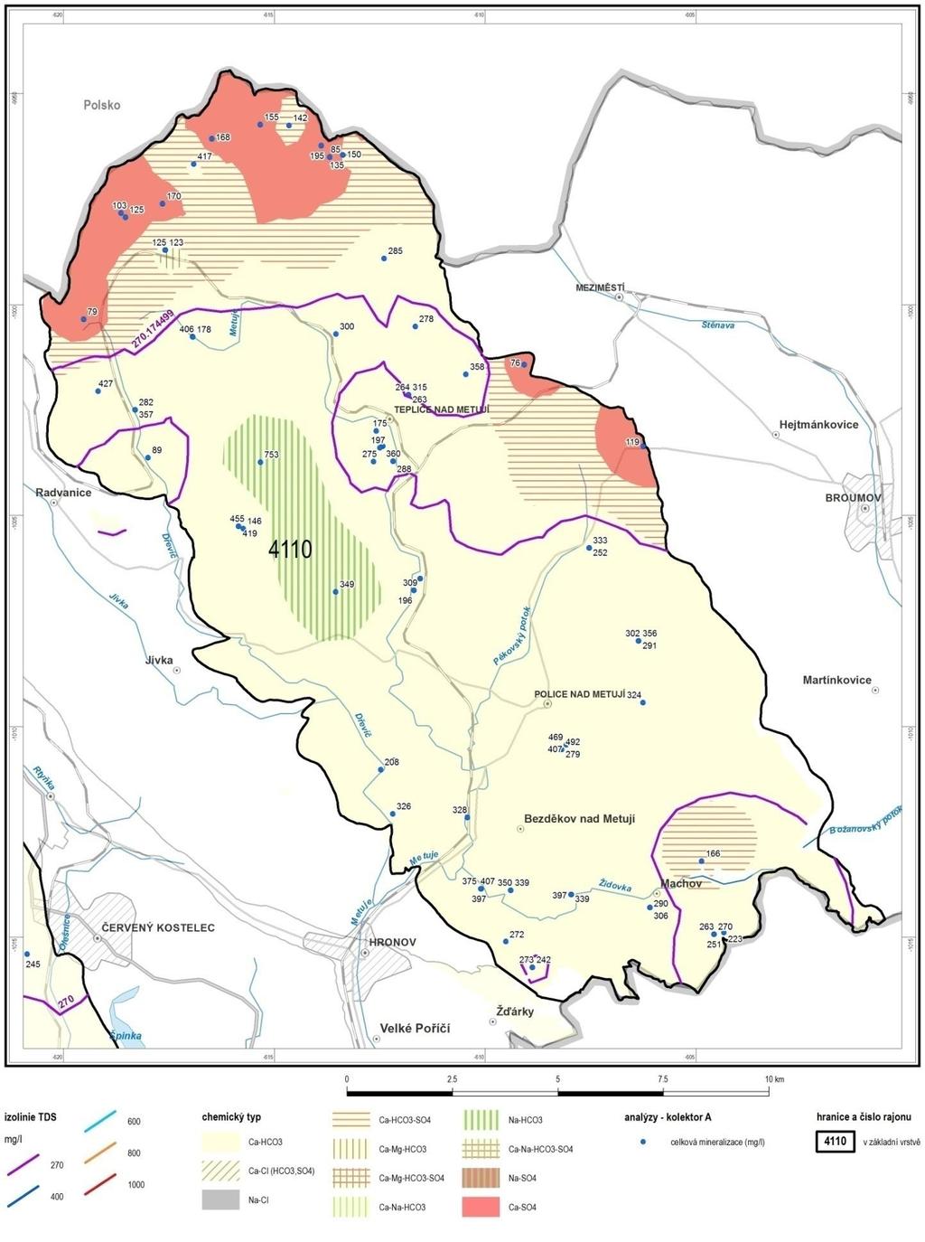 Obrázek 4-35: Celková mineralizace (TDS) a