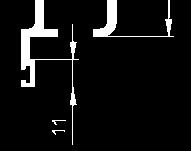 6 1214-200-51 Stredný profil 100mm prírodný 1,669 1214-200-52