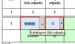 Nápovědy v polích formuláře Zobrazí se po najetí kurzoru na dané pole, např.: 2.3 Struktura formuláře Formulář F_ODP_PROD je složen ze 5 listů: List č.