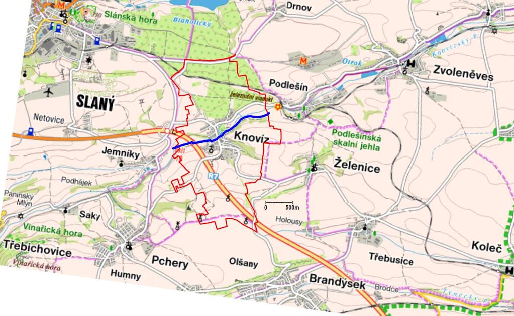 Návrh územního plánu vytváří v mezích možností podmínky pro realizaci chodníků na stávajících komunikacích a to tím, že vymezuje v maximální možné šíři koridory pro příslušné funkční využití.