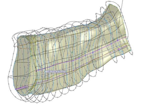 Pro dokončení modelu geometrie spongiózní kostní tkáně je nutné složit model korpusu a model