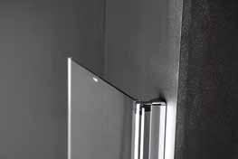 ONE DVEŘE DO NIKY otočné dveře dvoudílné otočné dveře se otevírají ven i dovnitř při otevření dveří je umožněn maximální vstup leštěné profily s integrovaným zdvihovým mechanismem prahová lišta a