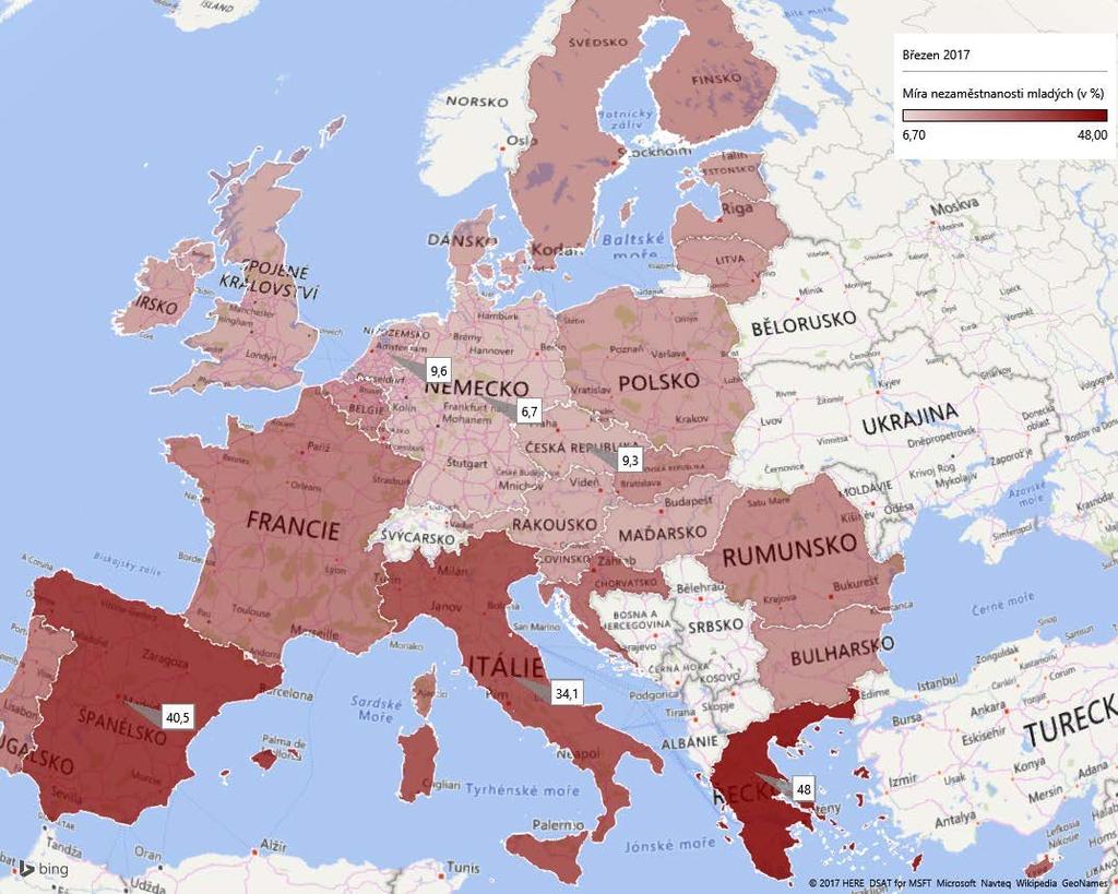 zemích míra nezaměstnanosti ve srovnání s předchozím měsícem zůstala stabilní v Polsku (5,3 %) a v Německu (3,9 %). Na Slovensku (8,4 %) míra nezaměstnanosti poklesla.