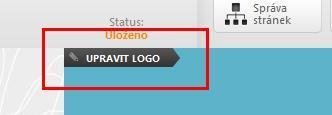 Jakmile máte všechny provedené změny hotové, můžete je uložit pomocí tlačítka Uložit, nebo všechny provedené změny stornovat pomocí tlačítka Zrušit (viz. 3,4 na Obr. 2.4.2 Editace loga).