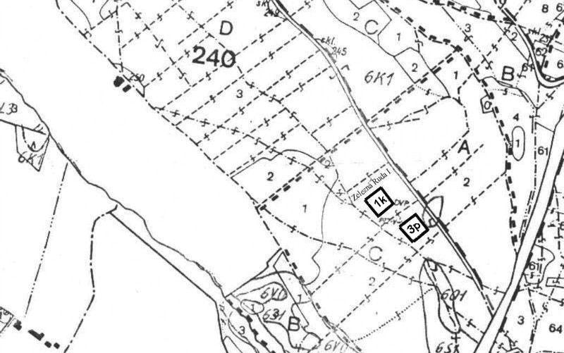 forest region 13 the Šumava Mts. in 1969 in 61-year ol orway spruce stans as the parts of the fourth group of thinning series. The series consists of two comparative plots with imensions m x m, i. e.