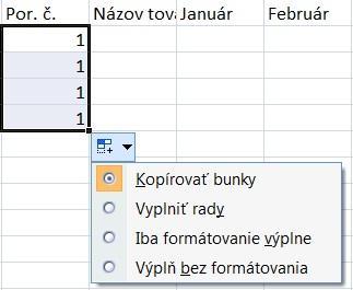 Keď sa ukazovateľ zmení na ukazovateľ kopírovania, presuňte bunku alebo rozsah buniek na požadované miesto. 1.