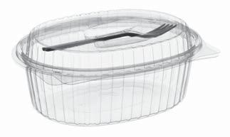 Boxy s integrovaným víkem kulaté a oválné Hinged lid round and oval containers SL1735W