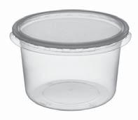 Kelímky kulaté a oválné s odděleným víkem Separate lid
