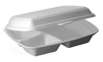 Obaly pro catering Catering containers HB6 LB10 E3/WH počet komor number of cavities HB6 155x140 80 1 4x125 14 XPS C velký hamburger / big hamburger LB9 180x155 80 1 4x125 10 XPS C lasagne/ lasagne
