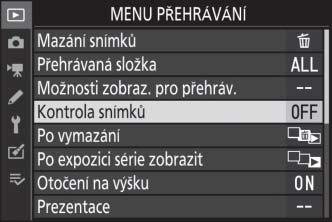 Klepnutím na položky menu se zobrazí možnosti a klepnutím na symboly nebo