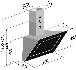 materiál: čierne sklo motor: 338-825 m3/h IEC, 584 Pa hlučnosť: 51-69 dba, energ.