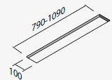 voliteľne LED pás, pre 90 cm 6,3W, pre 120 cm 9,2W, obidve možnosti 4200 K uhl. filtre: 2xPCR5, voliteľne KFPC alebo KFCPC alebo KFCPZ výřez Voliteľné príslušenstvo KFCP profes.
