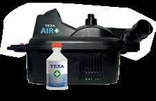 Dezinfekce klimatizace Ultrazvukový čistič interiérů a klimatizací TEXA AIR+ Velmi účinný ultrazvukový odpařovač čisticího roztoku, který je určen k neutralizaci zápachu a dezinfekci