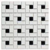 WHITE mat/black lesk 2,3x4,8