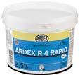 STĚNA 105 ARDEX R 4 RAPID Univerzální rychlá stěrka Na bázi bílého cementu, s ARDURAPID efektem. Opravná hmota vhodná i jako finální vrstva na stěny, stropy i podlahu. Pro vyplnění děr a výtluků.