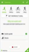 Nástroje Otevření obrazovky menu aplikace S Health. Aktivace nebo deaktivace průvodce zvukem. Stav signálu GPS Zobrazení protokolů denního cvičení. Zobrazení a správa připojování příslušenství.