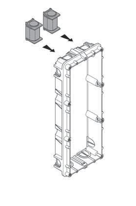 2VODIČOVÝ SYSTÉM Nová Sfera a Sfera Robur vstupní panely 2VODIČOVÝ SYSTÉM Panely lze vertikálně nebo horizontálně spojit