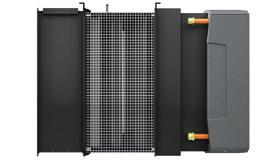 Rozměry Filtrace čerstvého vzduchu. 920 770 190 410 1 640 600 směšovací komora filtrační modul 370 210 adaptér pro připojení k teplovzdušné jedn.
