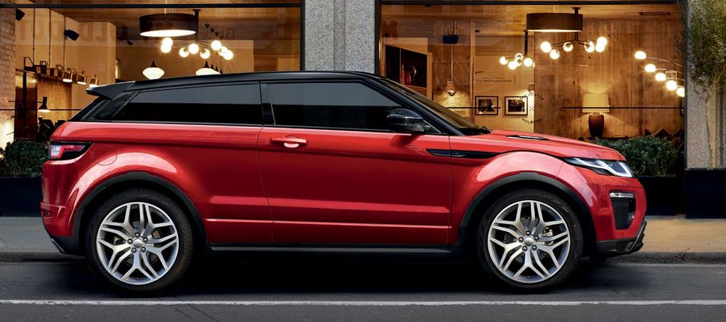 COUPÉ Elegantní tvary Range Roveru Evoque Coupé představují odvážnou interpretaci moderního britského designu.