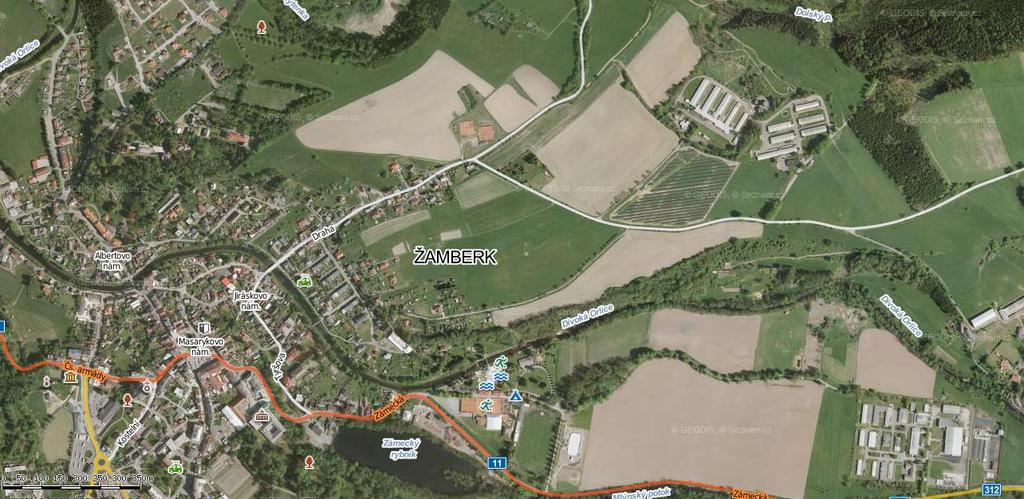 2 Informace o stanici 2.1 Umístění Bioplynová stanice se nachází v areálu společnosti VEMAS, a.s., ležícím cca 1 km severovýchodním směrem od města Žamberk.