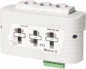 dotykové displeje XV100) Displej NZM-XMC-DISP se standardním rámečkem 96x96 mm Verze s výstupem S0, nebo sběrnicí MODBUS (jeden slot pro externí komunikaci, druhý slot pro připojení NZM-XMC-DISP)