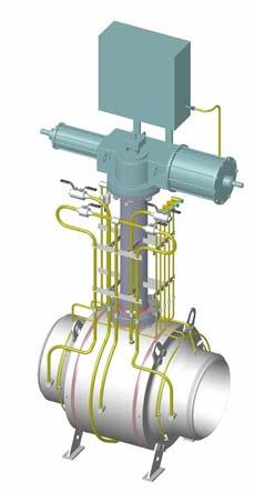 6 zemní souprava přepouštěcí zařízení doměrky Připojení do potrubí přírubové (RF, RTJ) dle ASME B16.5, ASME B16.47 nebo EN 1092-1, GOST 12815-80 aj. přivařovací (BW) dle ASME B16.