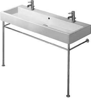 Vero Air Design by Duravit Popis výrobku mm kg Počet Objednací číslo Euro Bílá - 00 HygieneGlaze bílá - 20 Umyvadlo, umyvadlo do nábytku s přetokem, s plochou pro armaturu 1200 mm 1200 x 470 33,5 8