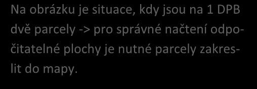 Obrázek 104: Postup zadání odpočitatelné plochy 8.6.