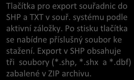 aktuální zoom a zapnuté vrstvy) pod libovolným názvem po klepnutí na ikonku nástroje se zobrazí přehled