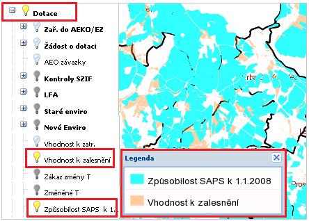 Obrázek 46: Záložka "Podrobné" na DPB s kulturou L Údaje jsou prezentovány k datu uvedenému v záhlaví DPB.