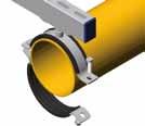proti hluku / Noise protection: IN 4109 Průměr potrubí iameter of pipe (in) 17000023 Objímka MASIV / MASIV (heavy duty) pipe clamp / 20-23mm, matice UNI (M12, M16, 1/2") 20 23 1/2" 15 M12, M16, 1/2"