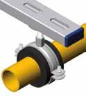 Insulating pipe clamps KX 18 46813018 13 M8 46819018 19 M8 46825018 25 M8/M10 46832018 32 M8/M10 1 Objímka izolační KX / Insulating pipe clamps KX 22 46813022 13 M8 46819022 19 M8/M10 46825022 25