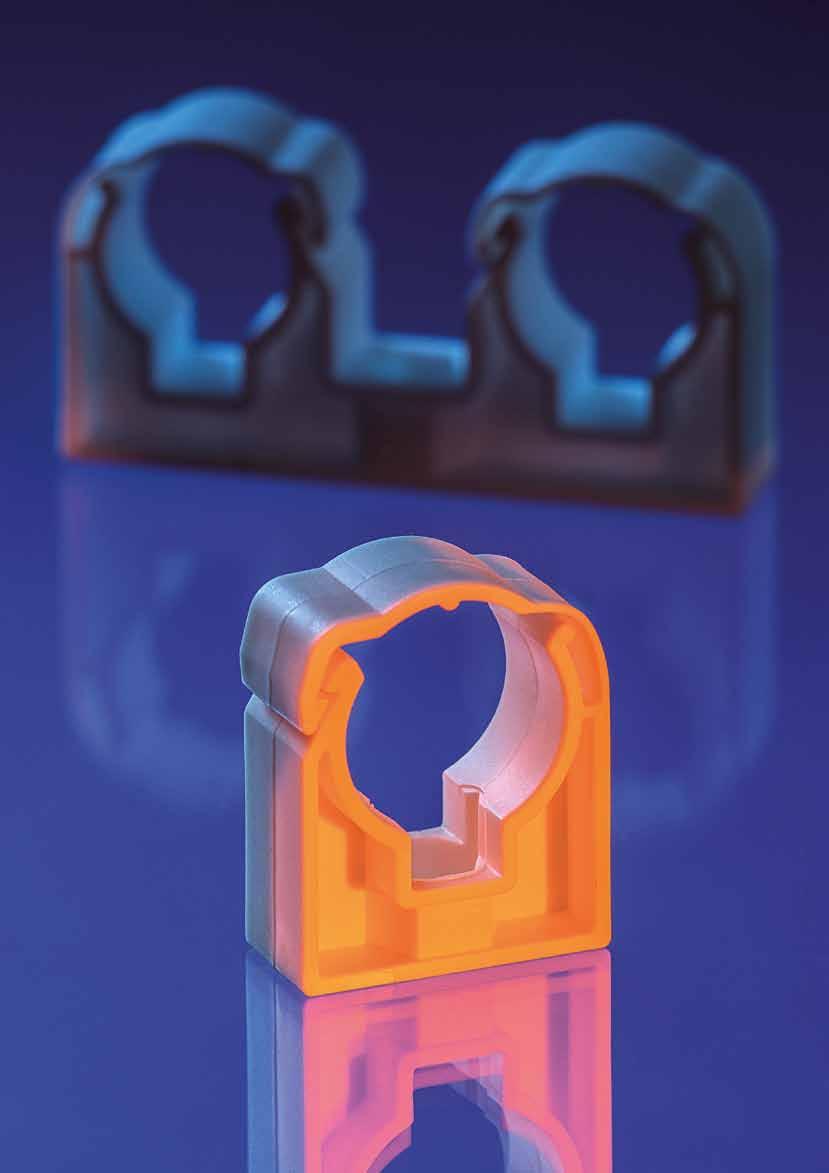 Uchycení potrubí - plastové příchytky Pipe clamping plastic pipe clips Uchycení potrubí - plastové příchytky Pipe