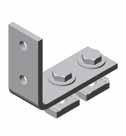 6 - zinc plated Úhel Angle Materiál Material Otvor Hole Vhodné pro profil Suitable for