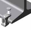 The beam clamp enables the fixing of components on I-profile without drilling or welding.