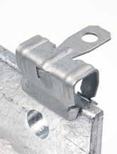 26 mm 8 M12 0 26 2500 50 21700108 Pojistný držák pro / Safety holder for beam clamp / M8, M10, M12 - Ø12,4 - - 1 Montážní