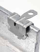 Hammer clip from special spring steel. Installation with easy using a hammer usually on profiles type "I" or "U".