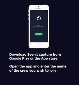 3. Jakmile jste si aplikaci stáhli, vytvořte si profil s použitím specifického CrewID Juniorachievement Stáhněte si aplikaci Seenit Capture z Google Play nebo App Store Aplikaci otevřete a zadejte