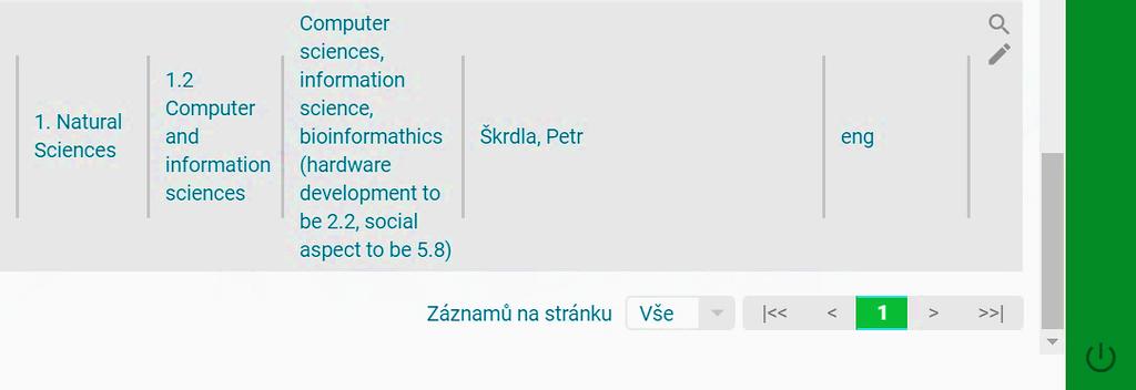 7. ODESLÁNÍ VYBRANÝCH VÝSLEDKŮ K HODNOCENÍ Záložka: SKV SYSTEM, Záznamy o výsledcích Před odesláním vybraných výsledků k hodnocení je nutné provést kontrolu, zda byl navolen odpovídající rozsah