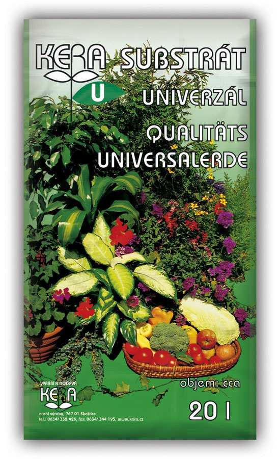 Objednací číslo:10021 KERA zahradnický 20l Univerzální substrát má široké využití v zahradnictví.