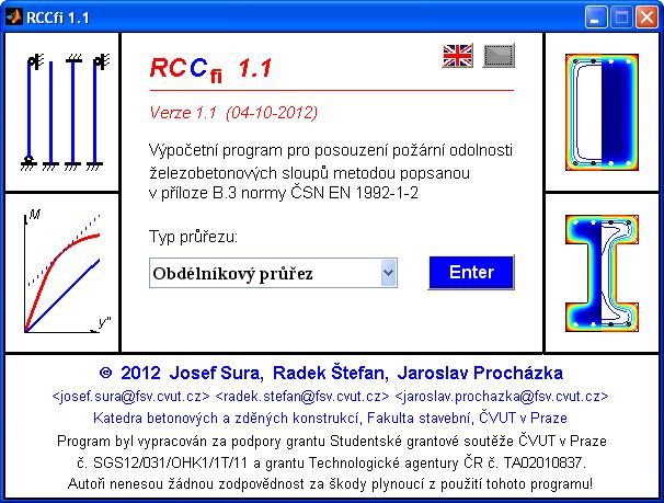 Posouzení požární odolnosti sloupu programem RCC fi Posouzení požární odolnosti železobetonových sloupů v programu RCC fi [6] vychází z metody založené na jmenovité křivosti [4, příloha B.3].